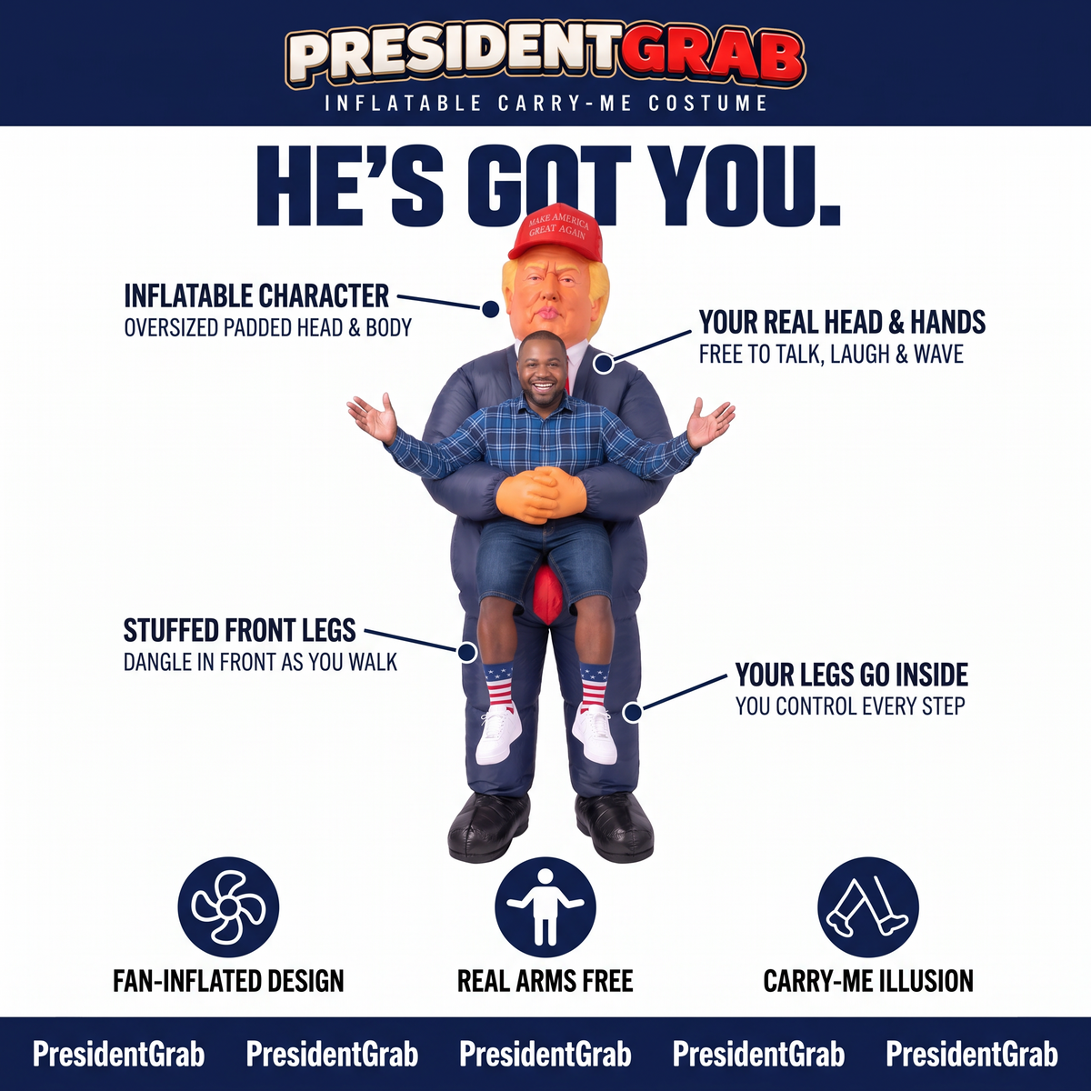 Trump Carry-Me Costume